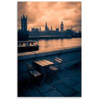 Aluminium Print sunset London