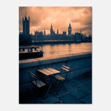 Aluminium Print sunset London