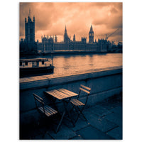 Aluminium Print sunset London