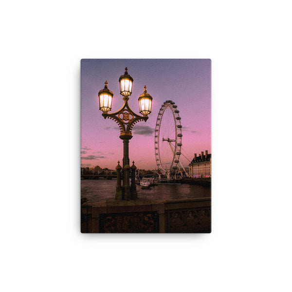 Canvas london eye sunset