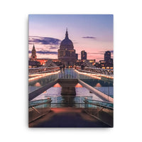 Canvas  millennium bridge st Paul view