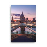 Canvas  millennium bridge st Paul view