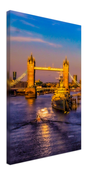 Canvas london tower bridge Thames river